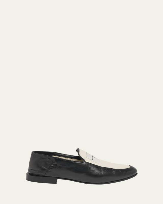 Label Canvas and Leather Loafers